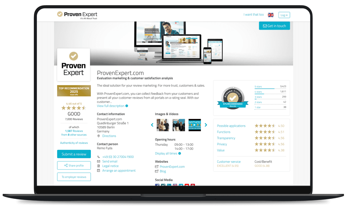 Customer reviews