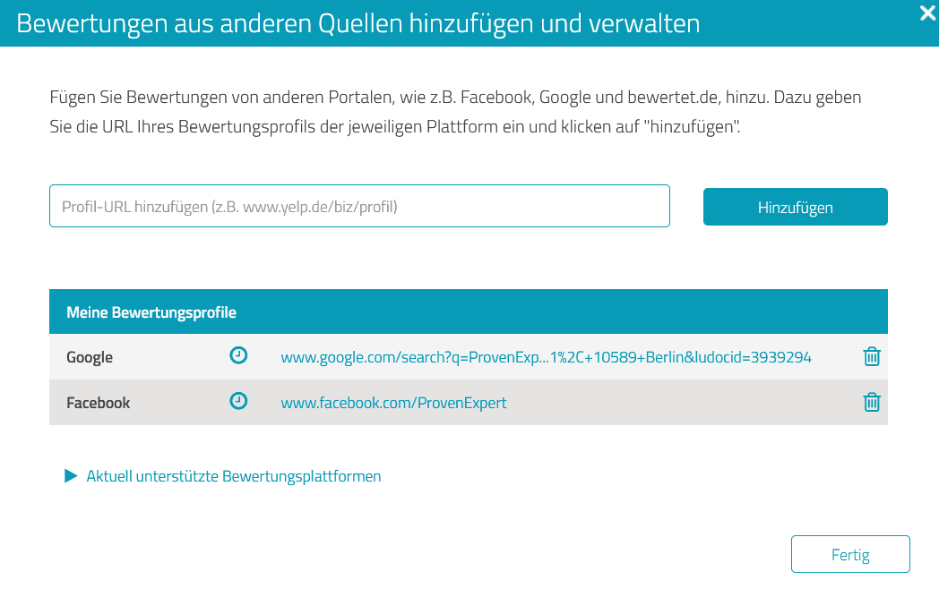 Schritt 2: Wähle die Plattform aus dem Dropdown-Menü