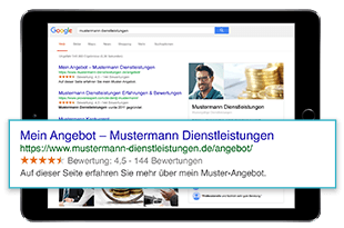 Google-Sterne für mehr sichtbarkeit